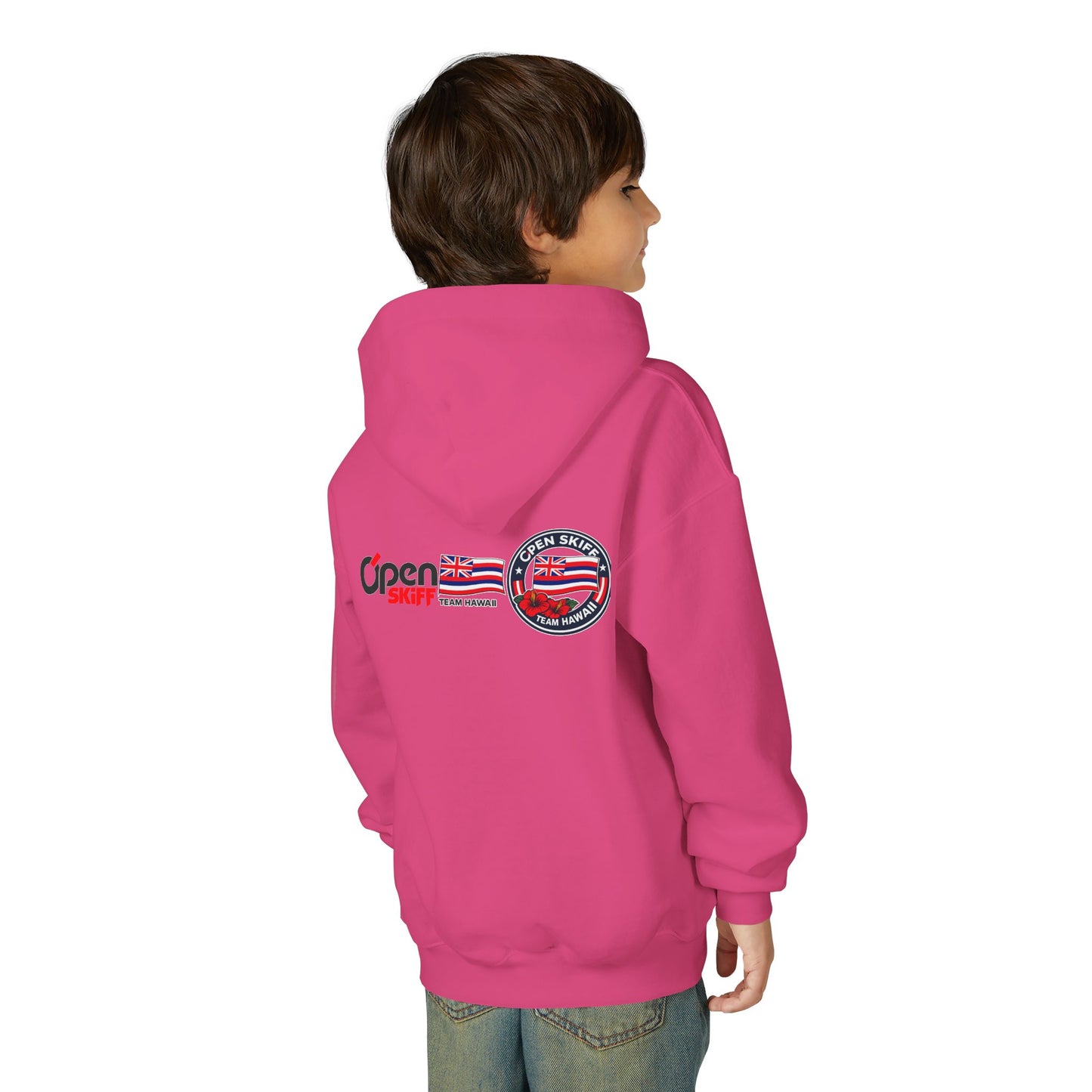 Youth Hoodie - 'Open Skiff Team Hawaiʻi' Sailing Club Logo Pullover