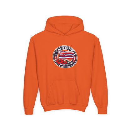 Youth Hoodie - 'Open Skiff Team Hawaiʻi' Sailing Club Logo Pullover