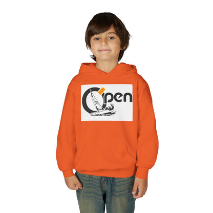 Youth Sailing Hoodie — "Open" youth Sail Graphic