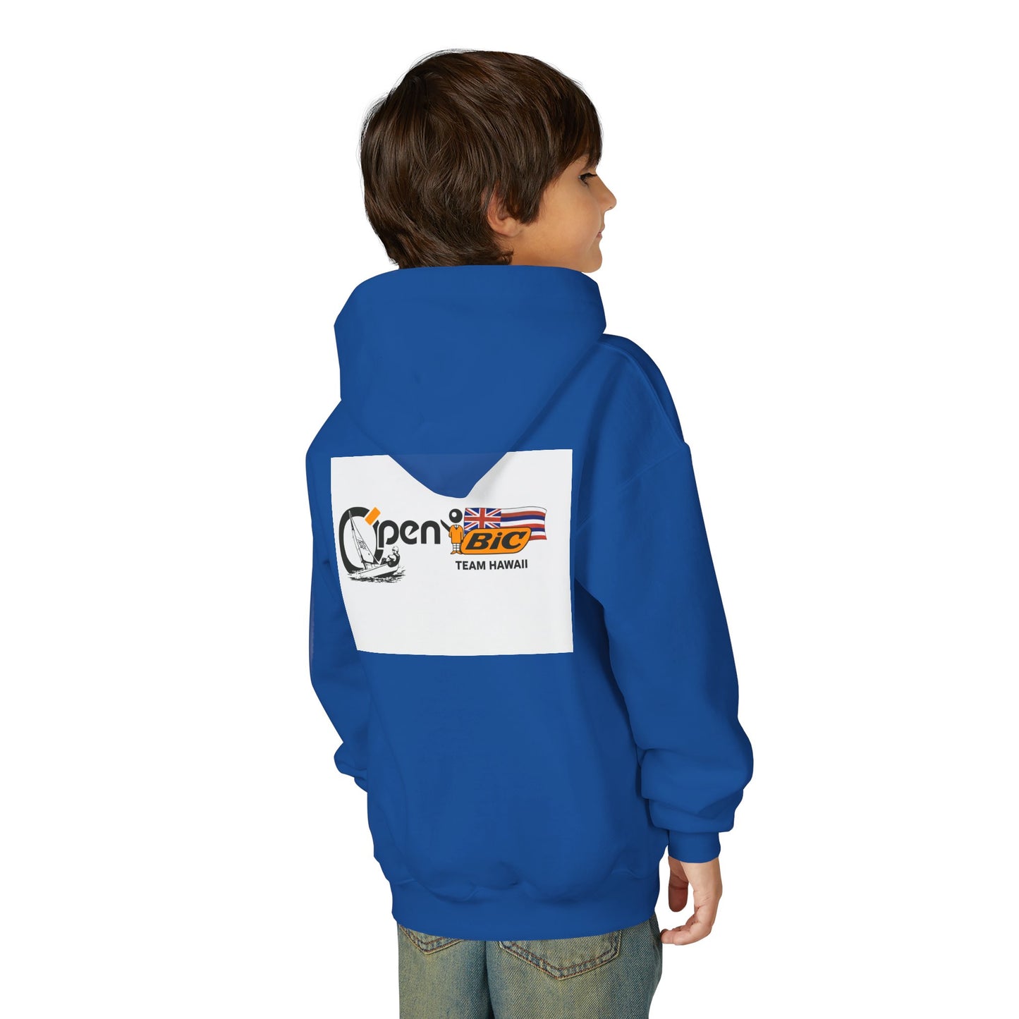 Youth Sailing Hoodie — "Open" youth Sail Graphic