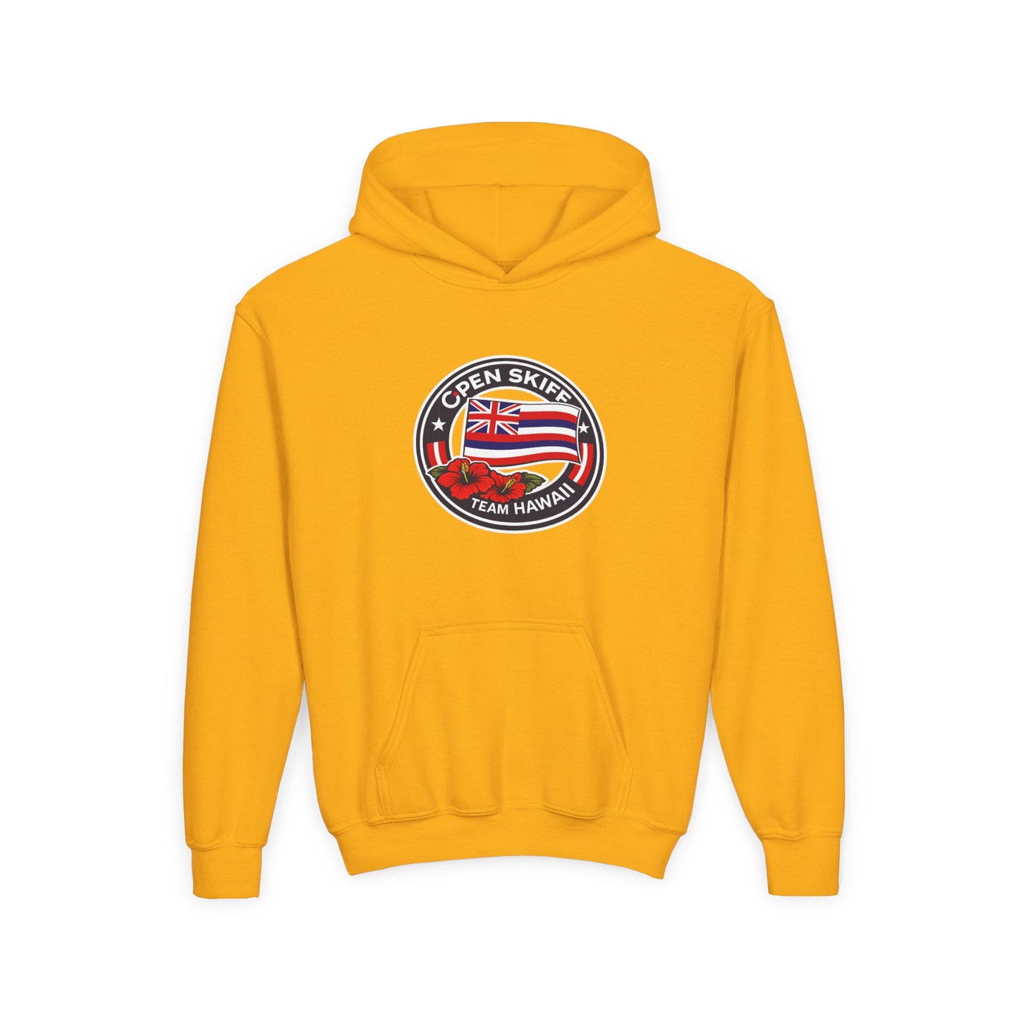 Youth Hoodie - 'Open Skiff Team Hawaiʻi' Sailing Club Logo Pullover
