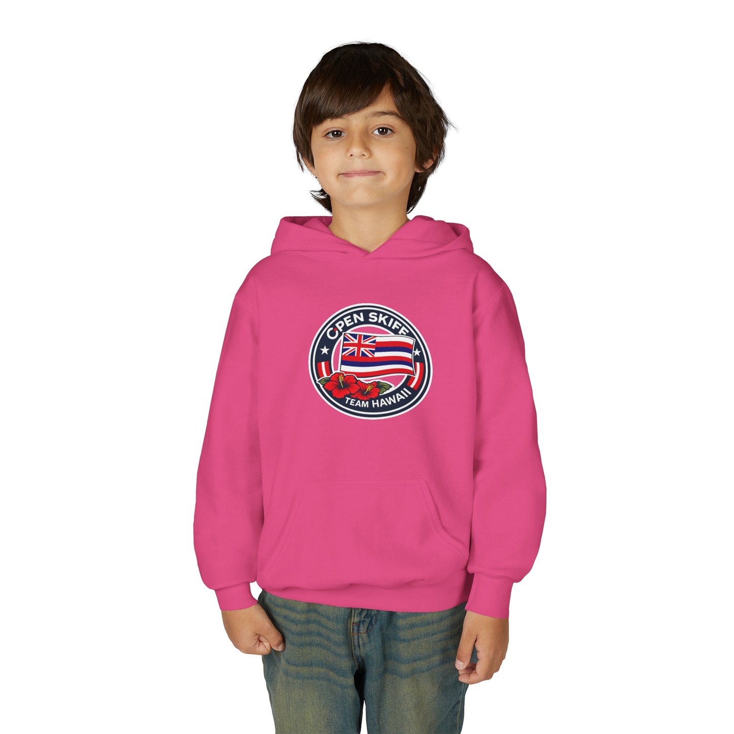 Youth Hoodie - 'Open Skiff Team Hawaiʻi' Sailing Club Logo Pullover
