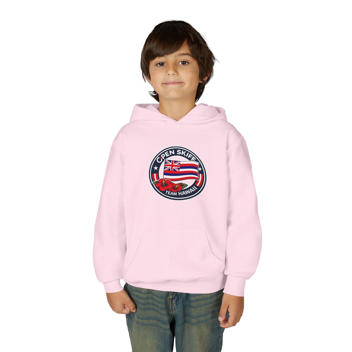 Youth Hoodie - 'Open Skiff Team Hawaiʻi' Sailing Club Logo Pullover
