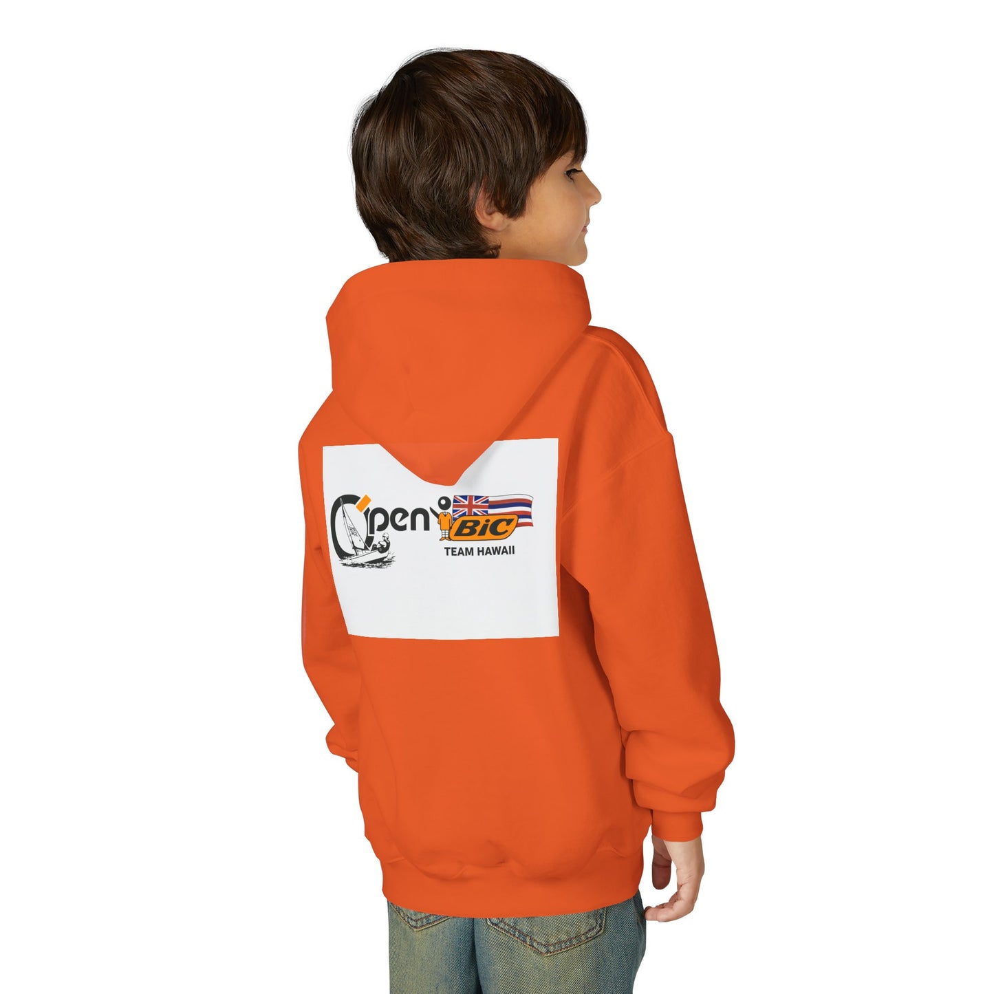 Youth Sailing Hoodie — "Open" youth Sail Graphic