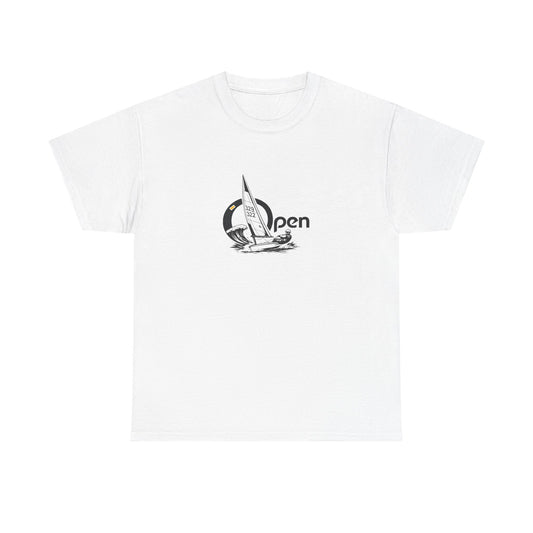 Sailboat 'Open Bic' Graphic Tee — Nautical Surf Vibes