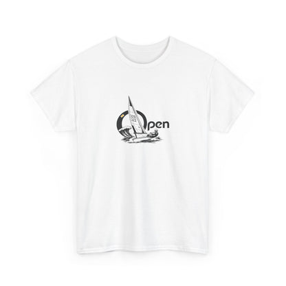 Sailboat 'Open Bic' Graphic Tee — Nautical Surf Vibes