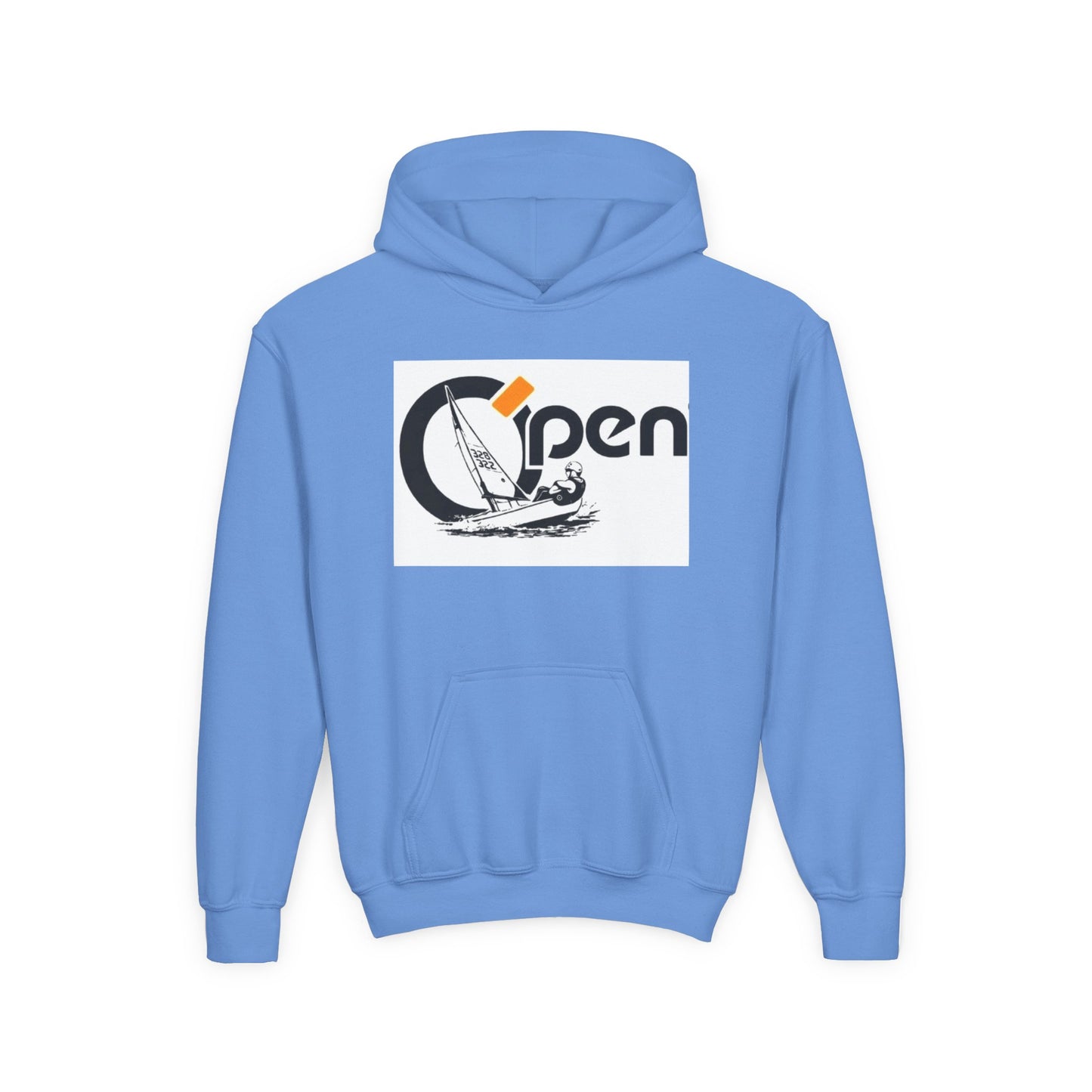 Youth Sailing Hoodie — "Open" youth Sail Graphic
