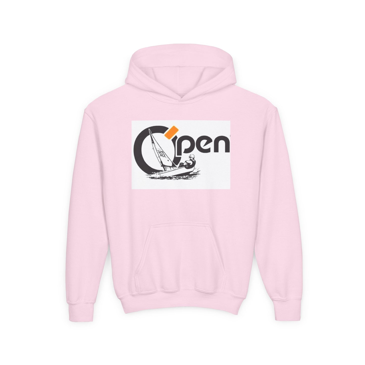 Youth Sailing Hoodie — "Open" youth Sail Graphic