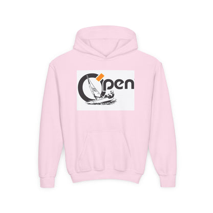 Youth Sailing Hoodie — "Open" youth Sail Graphic