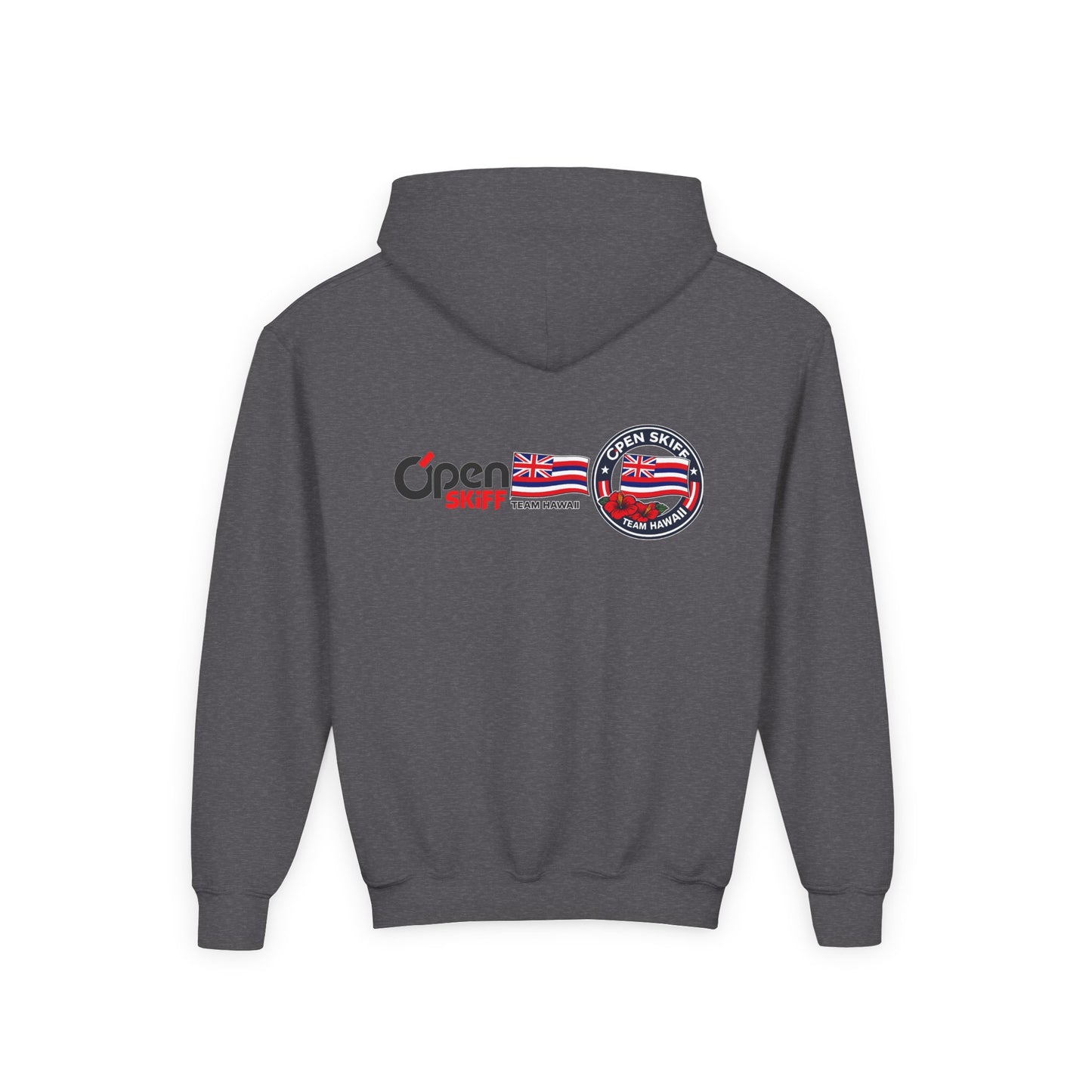 Youth Hoodie - 'Open Skiff Team Hawaiʻi' Sailing Club Logo Pullover
