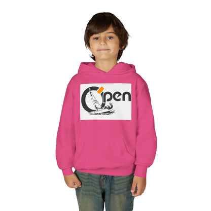 Youth Sailing Hoodie — "Open" youth Sail Graphic