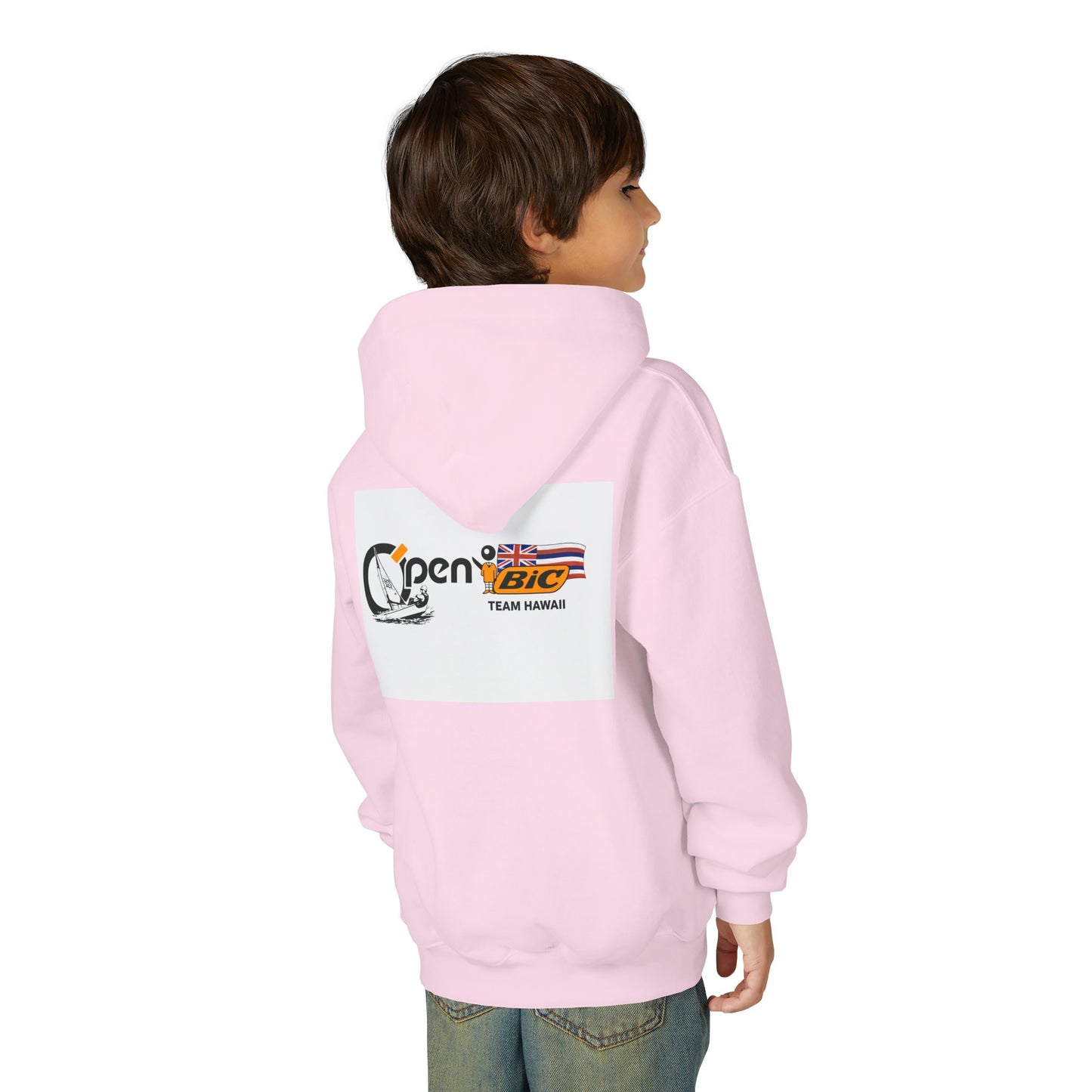 Youth Sailing Hoodie — "Open" youth Sail Graphic