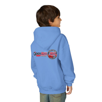 Youth Hoodie - 'Open Skiff Team Hawaiʻi' Sailing Club Logo Pullover