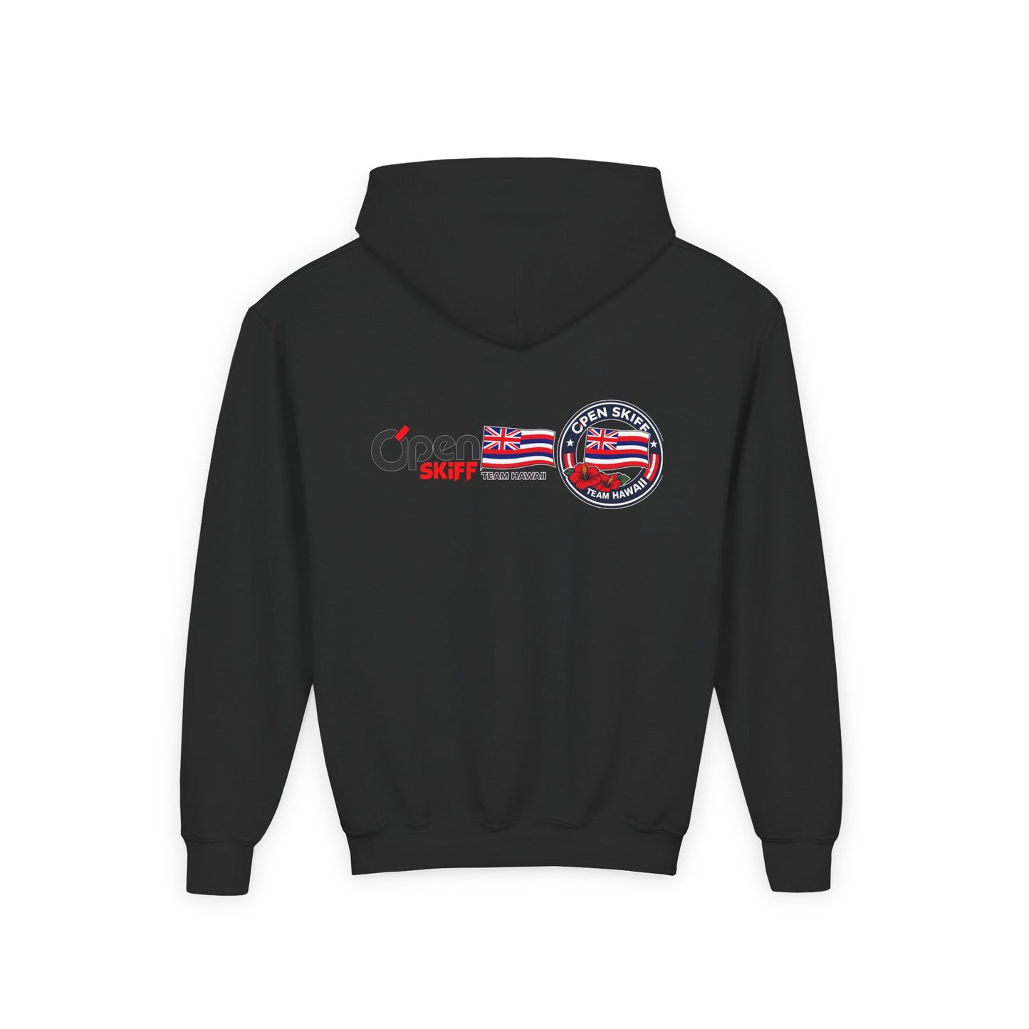 Youth Hoodie - 'Open Skiff Team Hawaiʻi' Sailing Club Logo Pullover