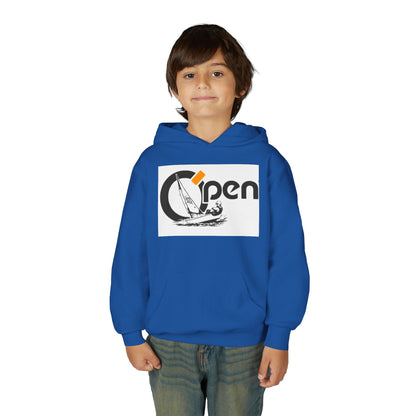 Youth Sailing Hoodie — "Open" youth Sail Graphic