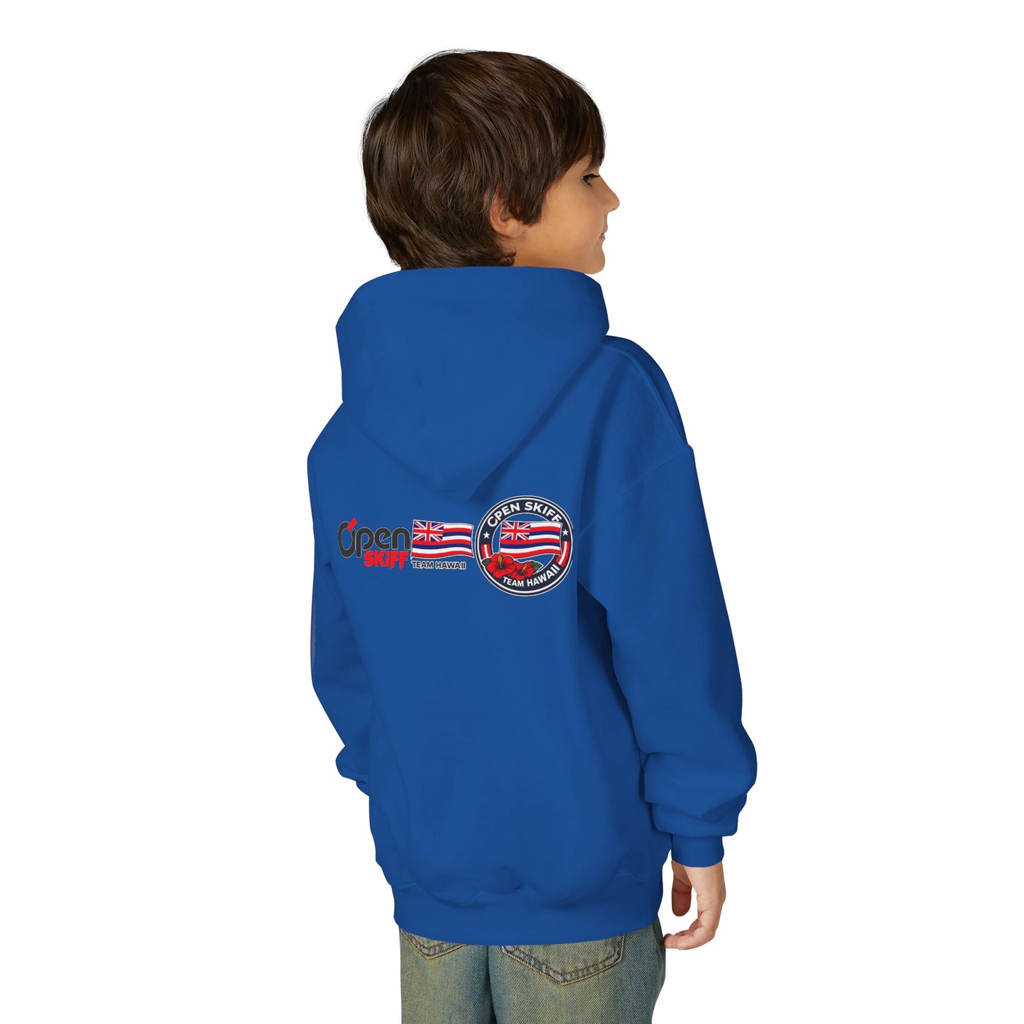 Youth Hoodie - 'Open Skiff Team Hawaiʻi' Sailing Club Logo Pullover