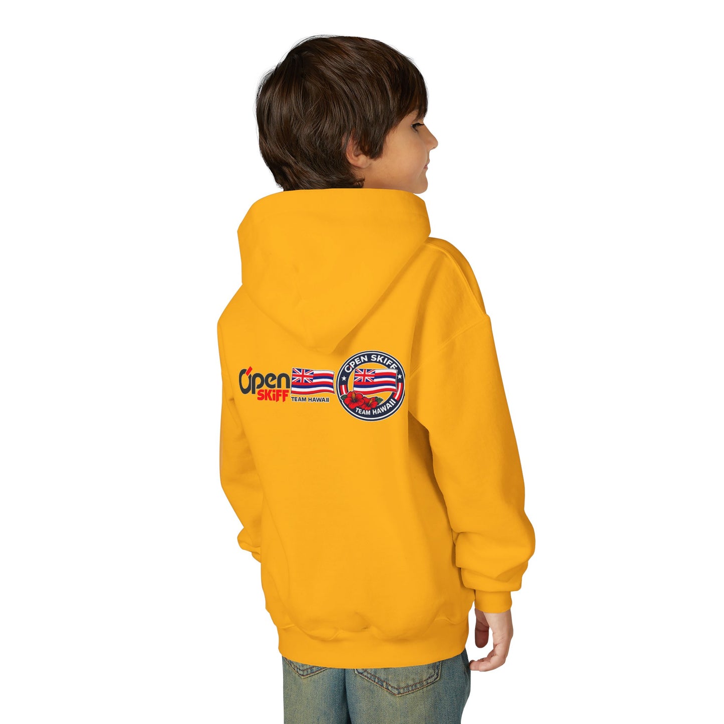Youth Hoodie - 'Open Skiff Team Hawaiʻi' Sailing Club Logo Pullover