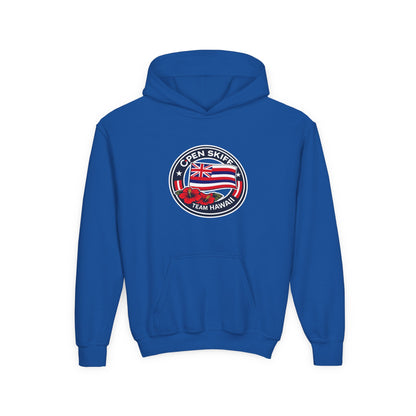 Youth Hoodie - 'Open Skiff Team Hawaiʻi' Sailing Club Logo Pullover