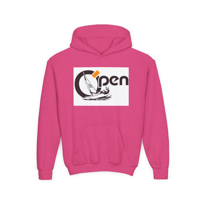 Youth Sailing Hoodie — "Open" youth Sail Graphic