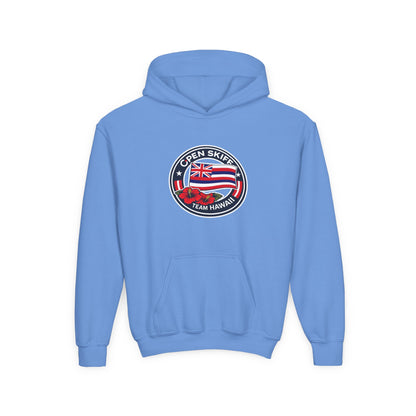 Youth Hoodie - 'Open Skiff Team Hawaiʻi' Sailing Club Logo Pullover