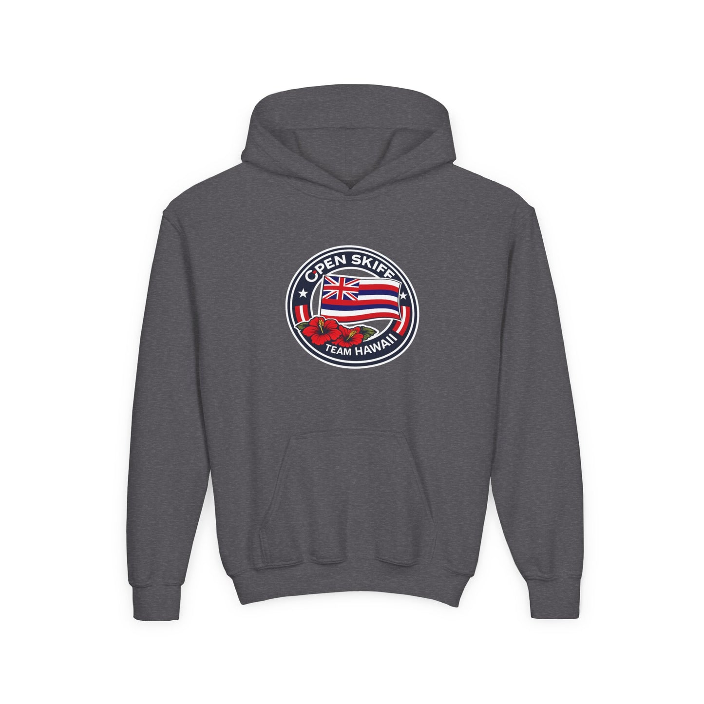 Youth Hoodie - 'Open Skiff Team Hawaiʻi' Sailing Club Logo Pullover