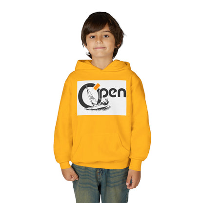 Youth Sailing Hoodie — "Open" youth Sail Graphic