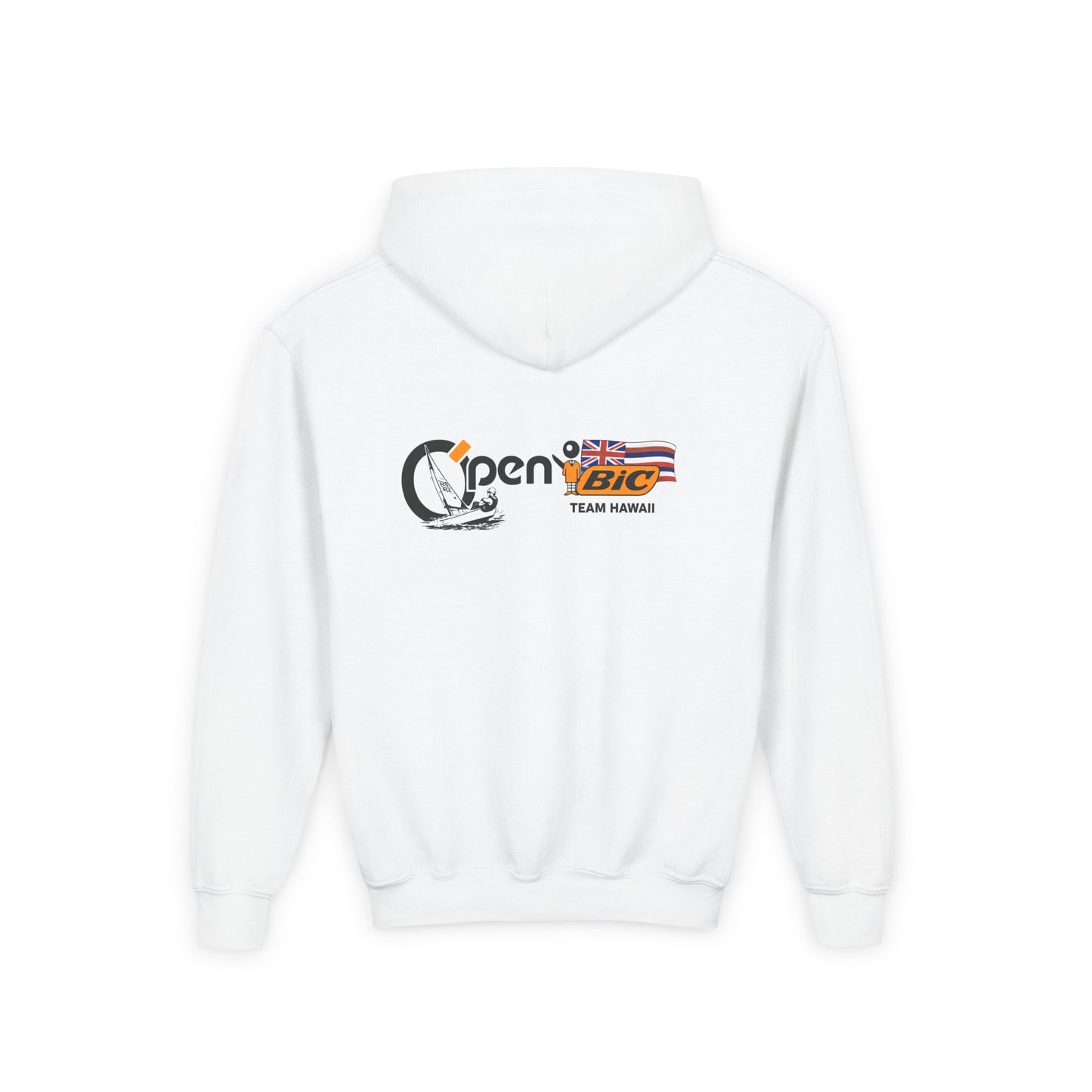 Youth Sailing Hoodie — "Open" youth Sail Graphic