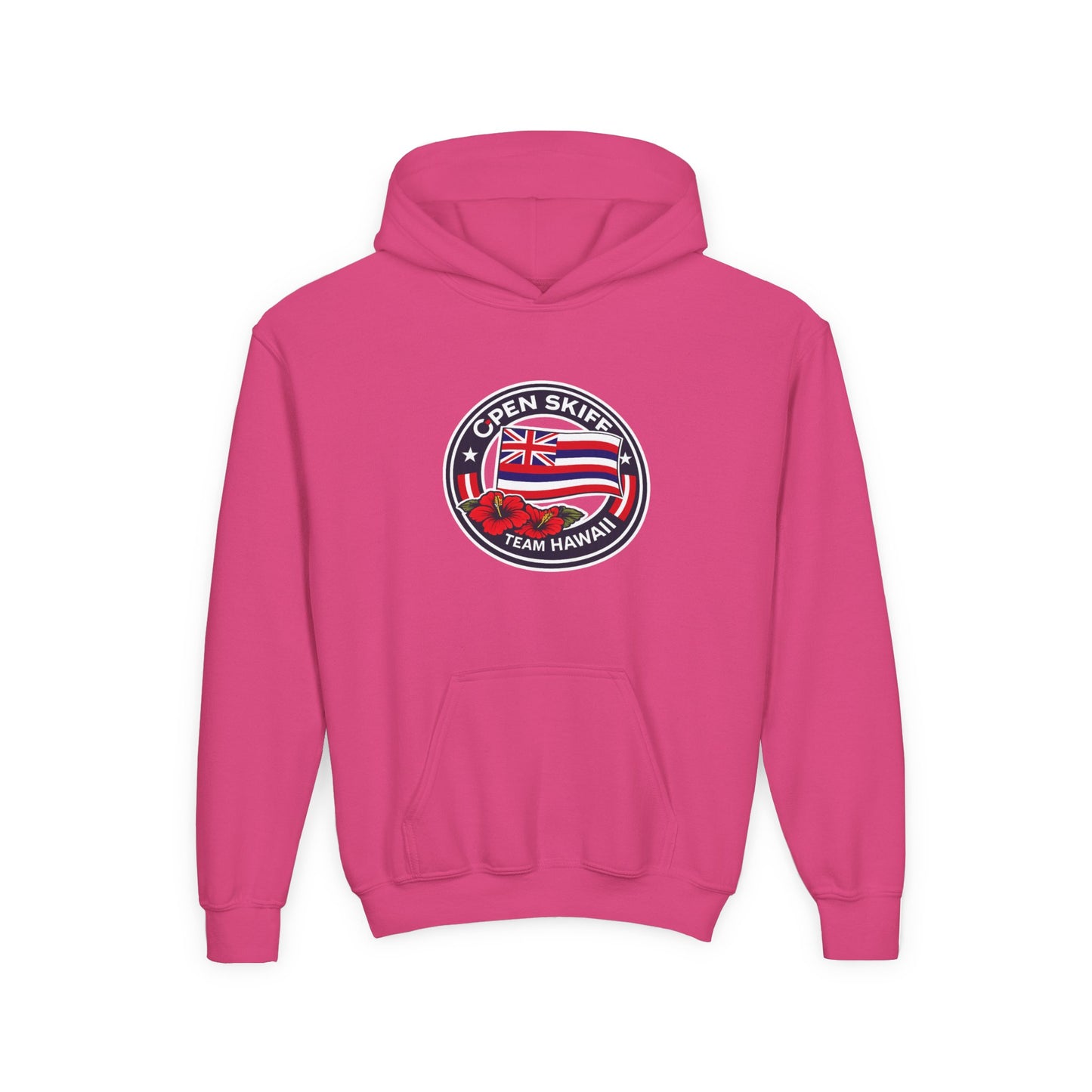 Youth Hoodie - 'Open Skiff Team Hawaiʻi' Sailing Club Logo Pullover