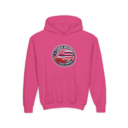 Youth Hoodie - 'Open Skiff Team Hawaiʻi' Sailing Club Logo Pullover