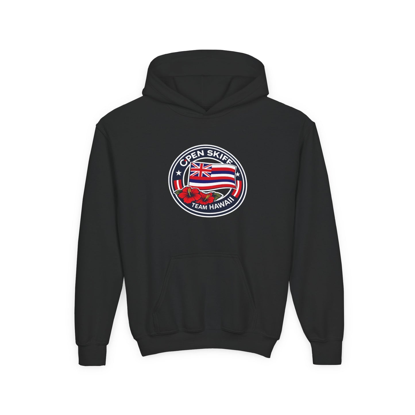 Youth Hoodie - 'Open Skiff Team Hawaiʻi' Sailing Club Logo Pullover