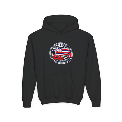 Youth Hoodie - 'Open Skiff Team Hawaiʻi' Sailing Club Logo Pullover