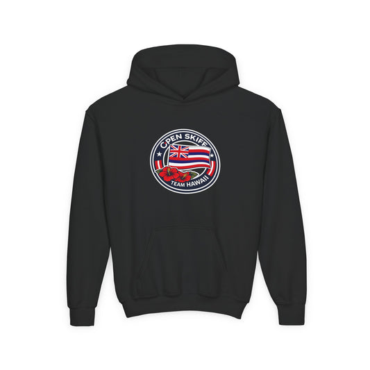 Youth Hoodie - 'Open Skiff Team Hawaiʻi' Sailing Club Logo Pullover
