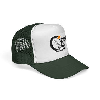 Open Sail Trucker Cap — Vintage Sailing Graphic Mesh Hat