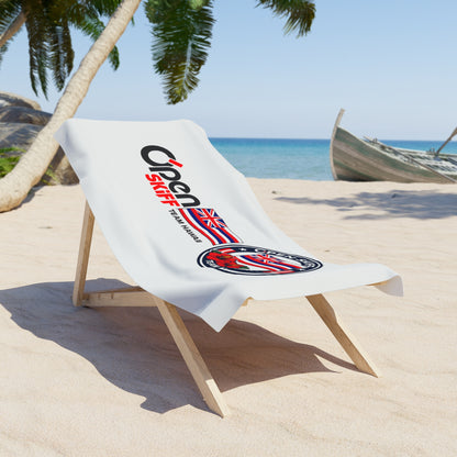 Open Skiff Team Hawaii Beach Towel – Nautical Hawaiian Flag Design
