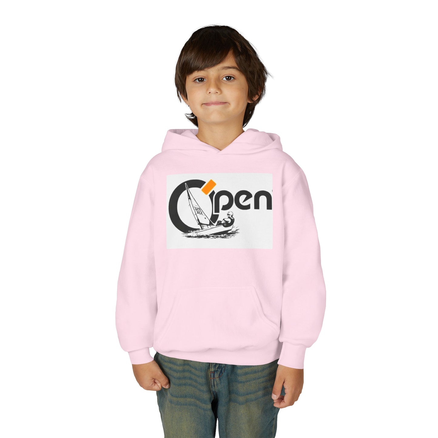 Youth Sailing Hoodie — "Open" youth Sail Graphic
