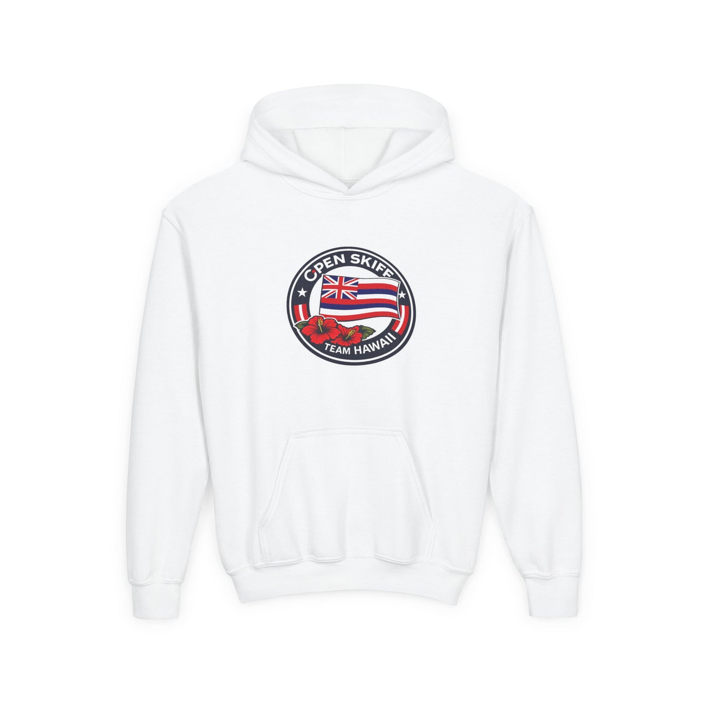 Youth Hoodie - 'Open Skiff Team Hawaiʻi' Sailing Club Logo Pullover