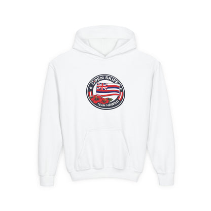 Youth Hoodie - 'Open Skiff Team Hawaiʻi' Sailing Club Logo Pullover