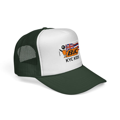 BIC KYC Kids Trucker Cap — Retro Hawaiian Flag Mesh Hat