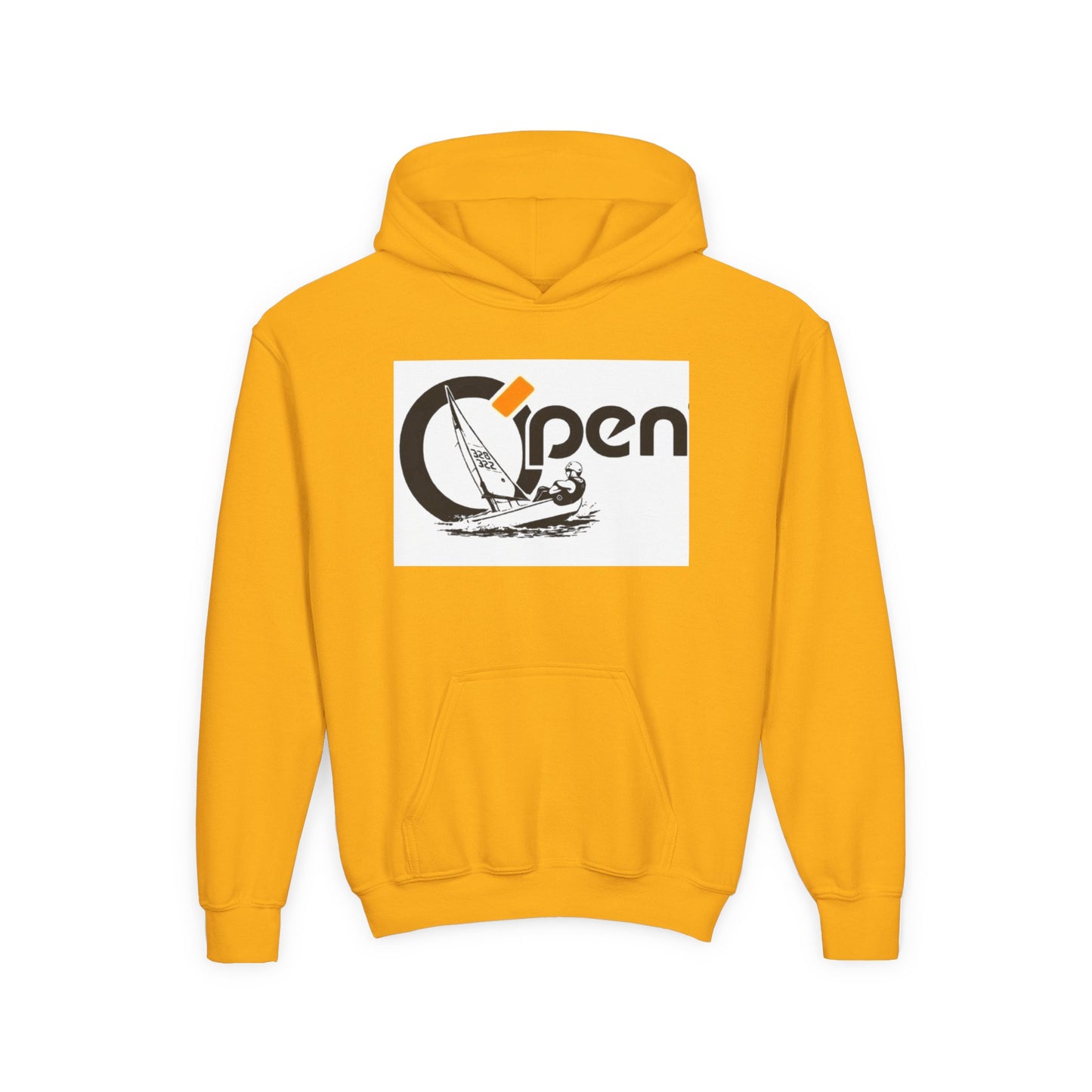Youth Sailing Hoodie — "Open" youth Sail Graphic