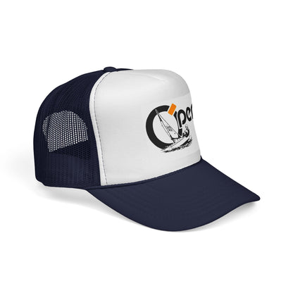 Open Sail Trucker Cap — Vintage Sailing Graphic Mesh Hat