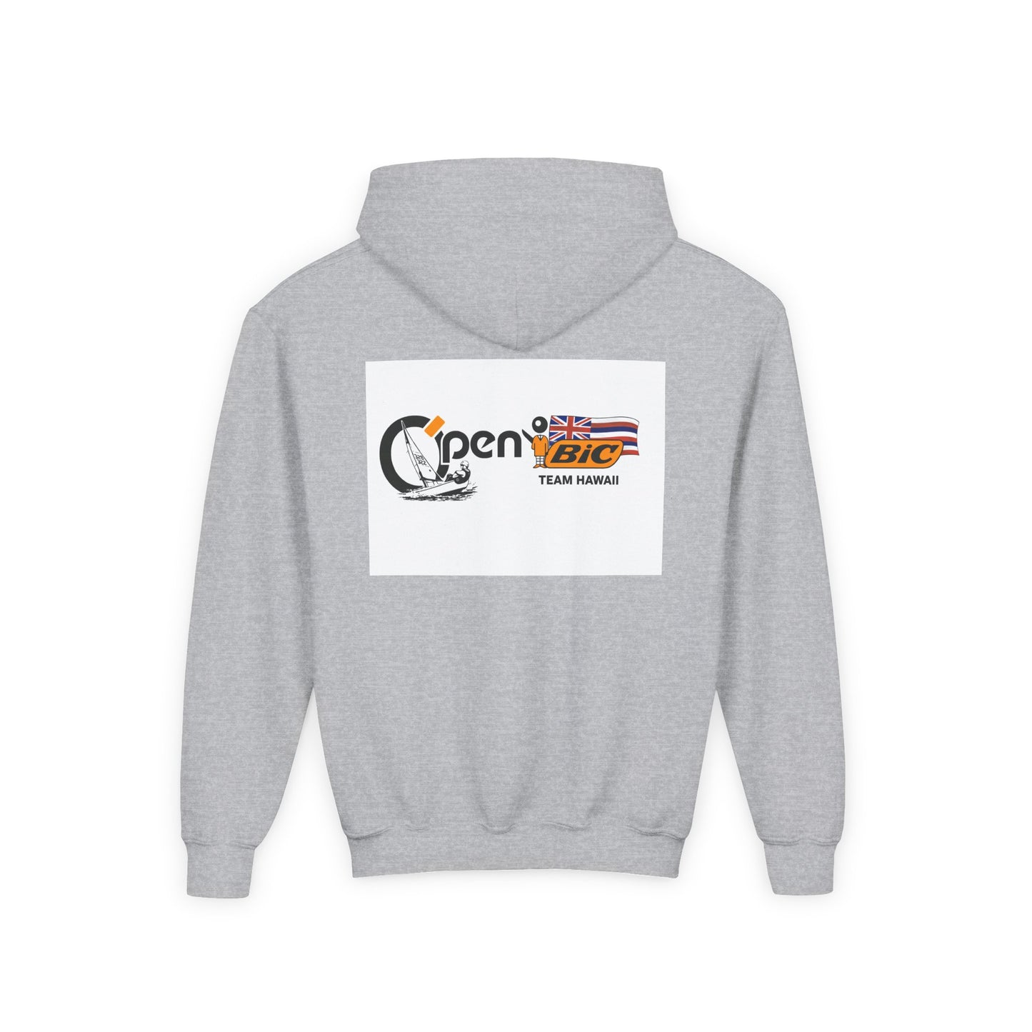 Youth Sailing Hoodie — "Open" youth Sail Graphic