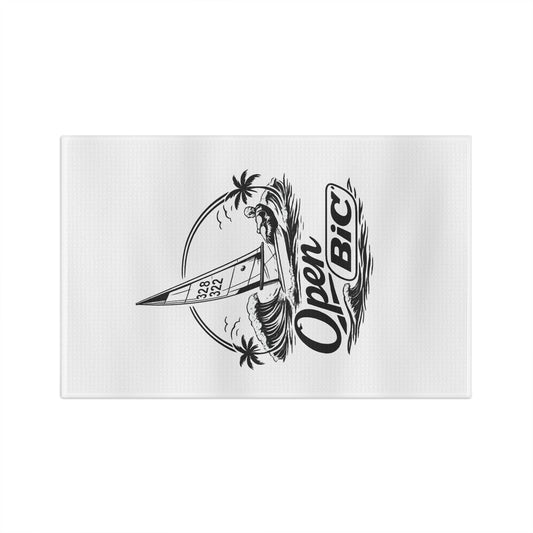 Sailing 'Open Bic' Microfiber Tea Towel — Nautical Boat & Palm Beach Kitchen Towel