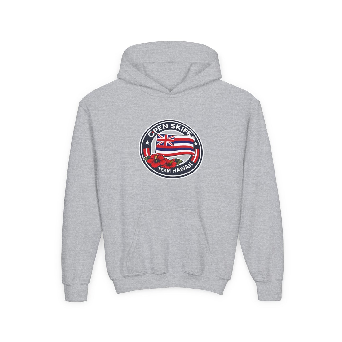 Youth Hoodie - 'Open Skiff Team Hawaiʻi' Sailing Club Logo Pullover