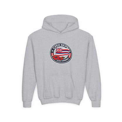 Youth Hoodie - 'Open Skiff Team Hawaiʻi' Sailing Club Logo Pullover