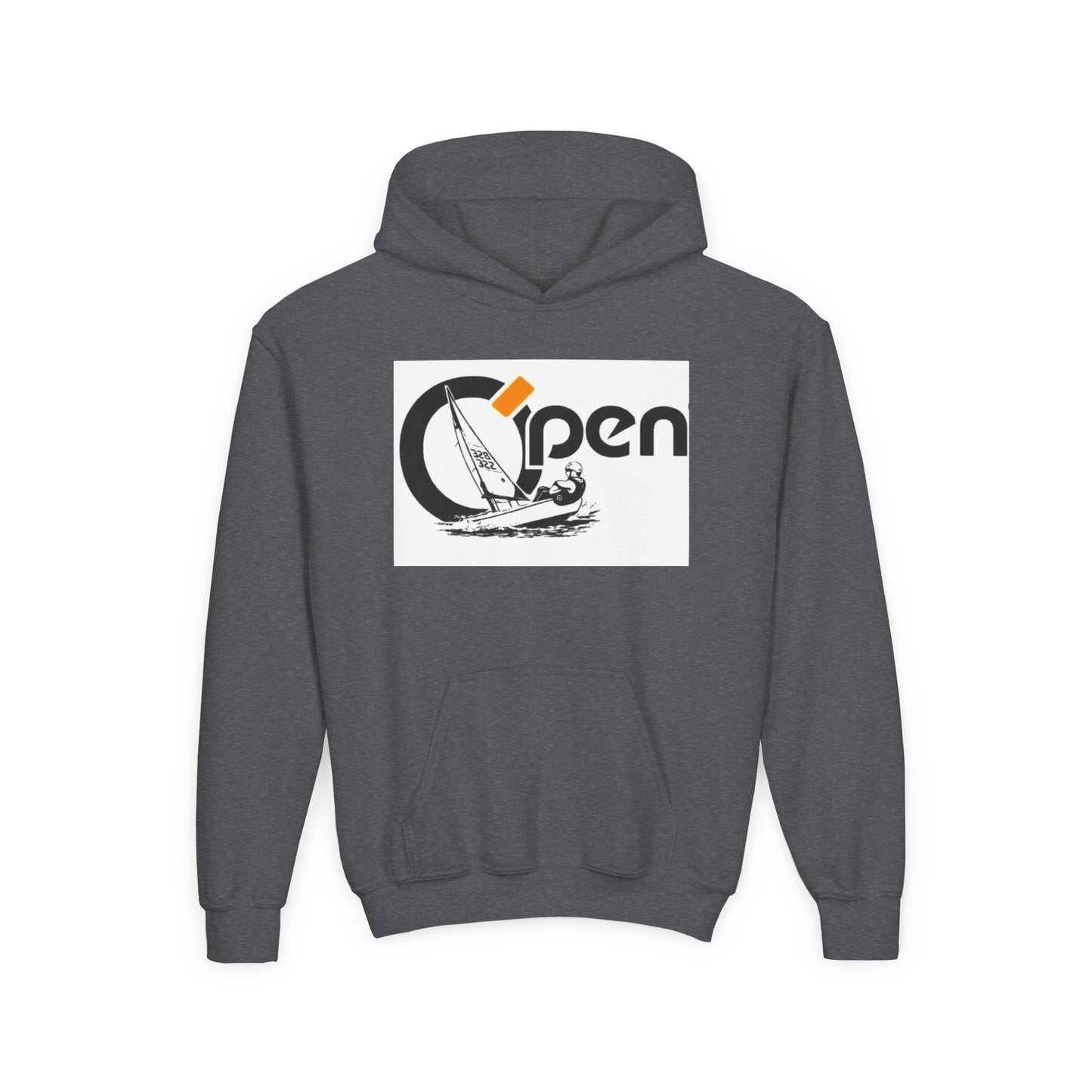 Youth Sailing Hoodie — "Open" youth Sail Graphic