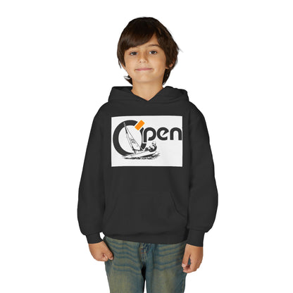 Youth Sailing Hoodie — "Open" youth Sail Graphic
