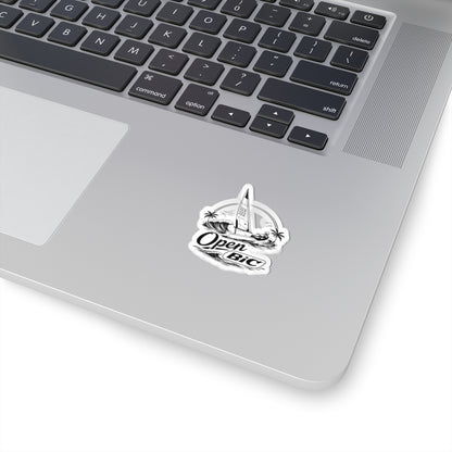 Sailboat 'Open Bic' Kiss-Cut Sticker — Waterproof Sailing Decal