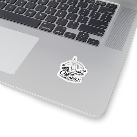 Sailboat 'Open Bic' Kiss-Cut Sticker — Waterproof Sailing Decal