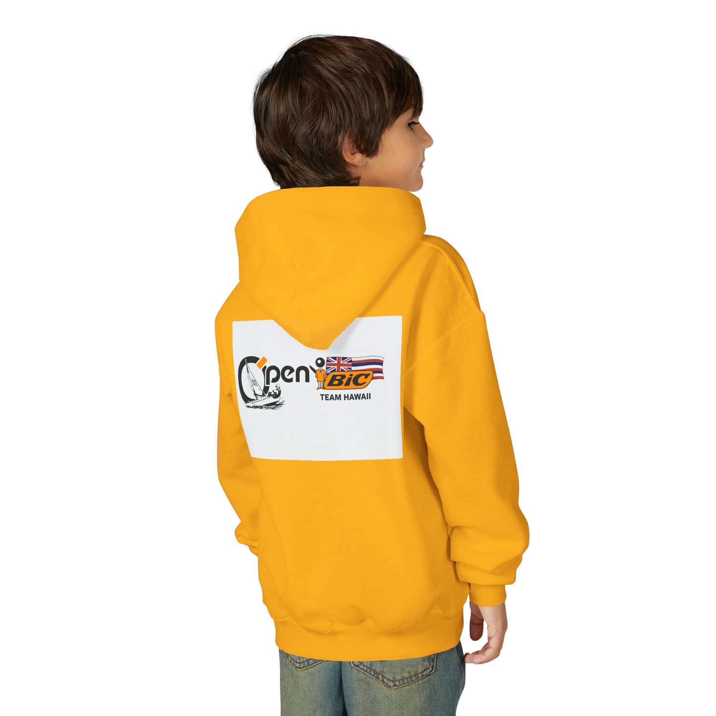 Youth Sailing Hoodie — "Open" youth Sail Graphic