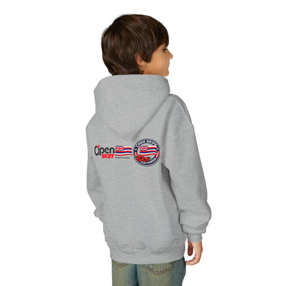 Youth Hoodie - 'Open Skiff Team Hawaiʻi' Sailing Club Logo Pullover